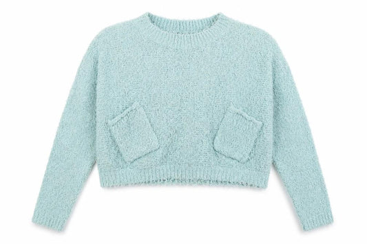 Brave Soul Women's Blue Chunky Knit Jumper Size 14