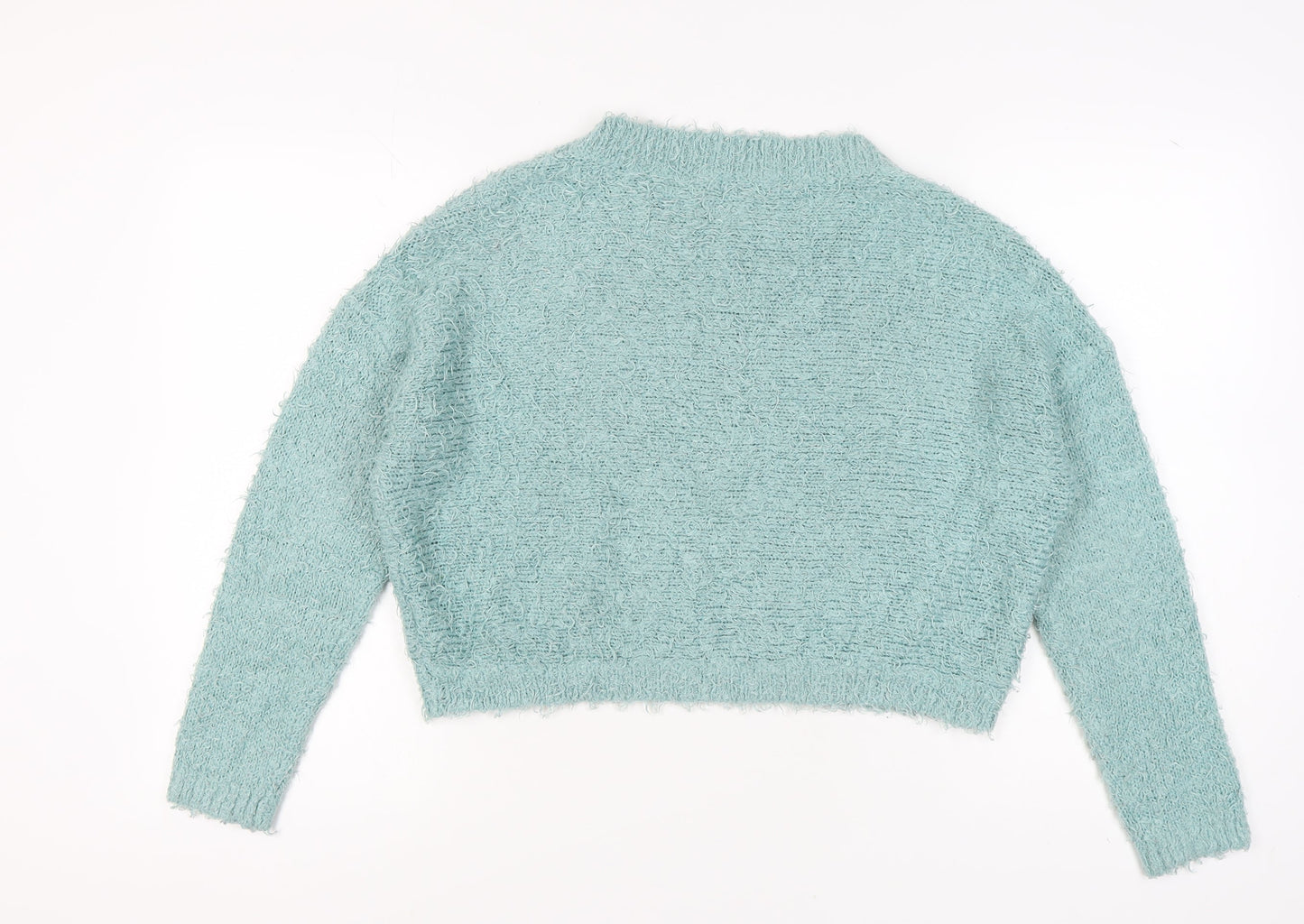 Brave Soul Women's Blue Chunky Knit Jumper Size 14