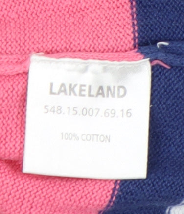Lakeland Womens Striped Cotton Pullover Jumper Size 16