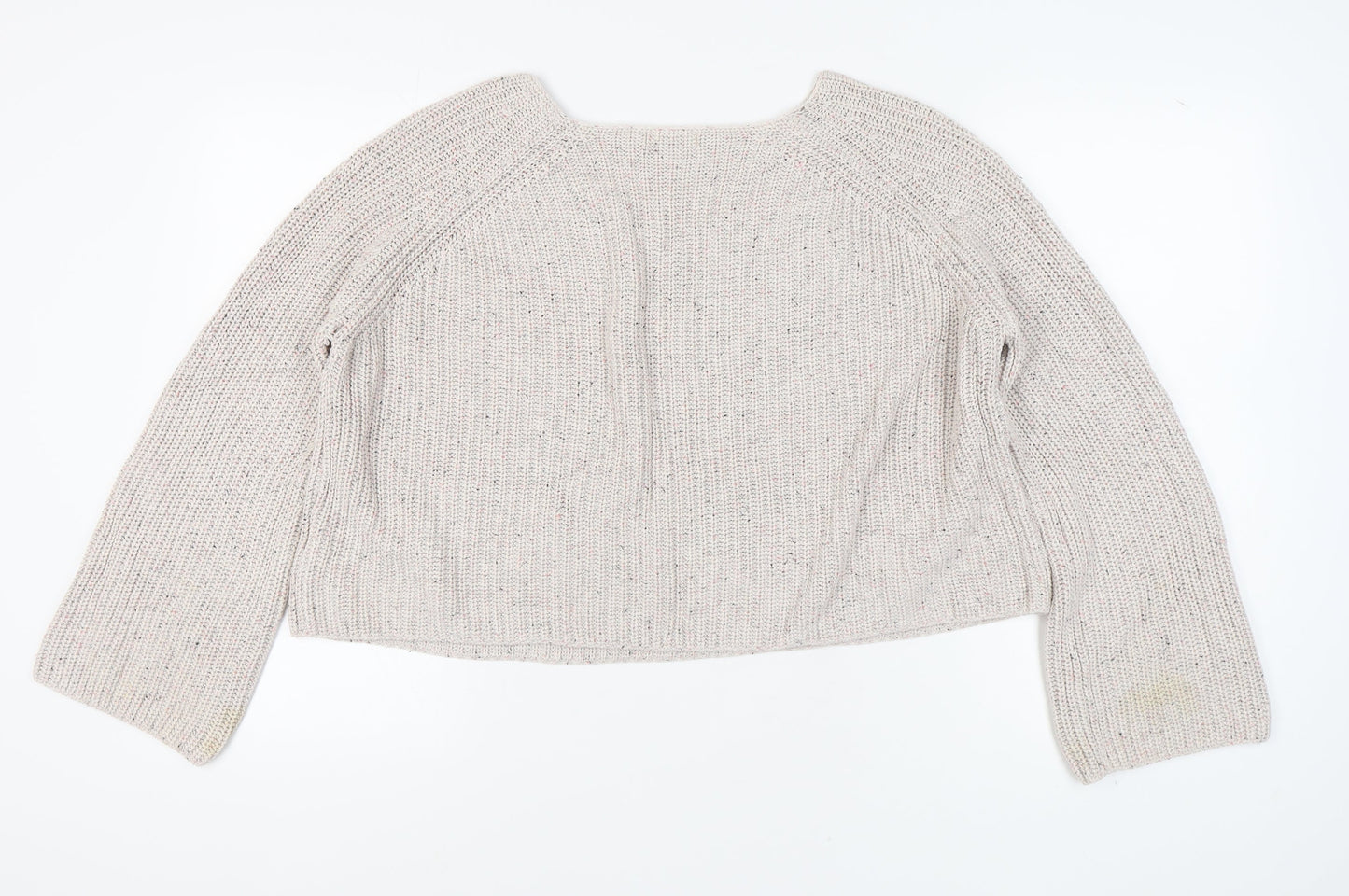 H&M Women’s Ivory Knit Jumper, Size M, Casual Wear