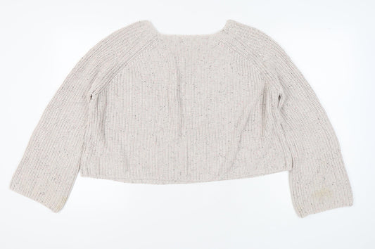 H&M Women’s Ivory Knit Jumper, Size M, Casual Wear