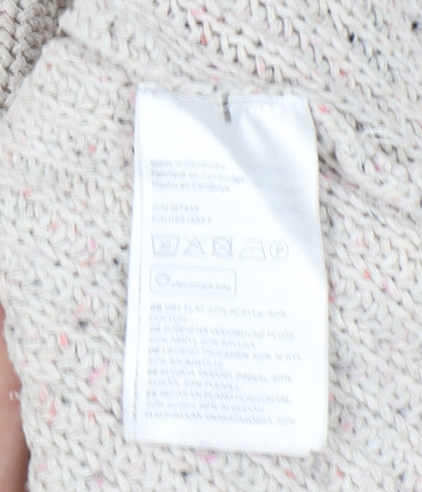 H&M Women’s Ivory Knit Jumper, Size M, Casual Wear