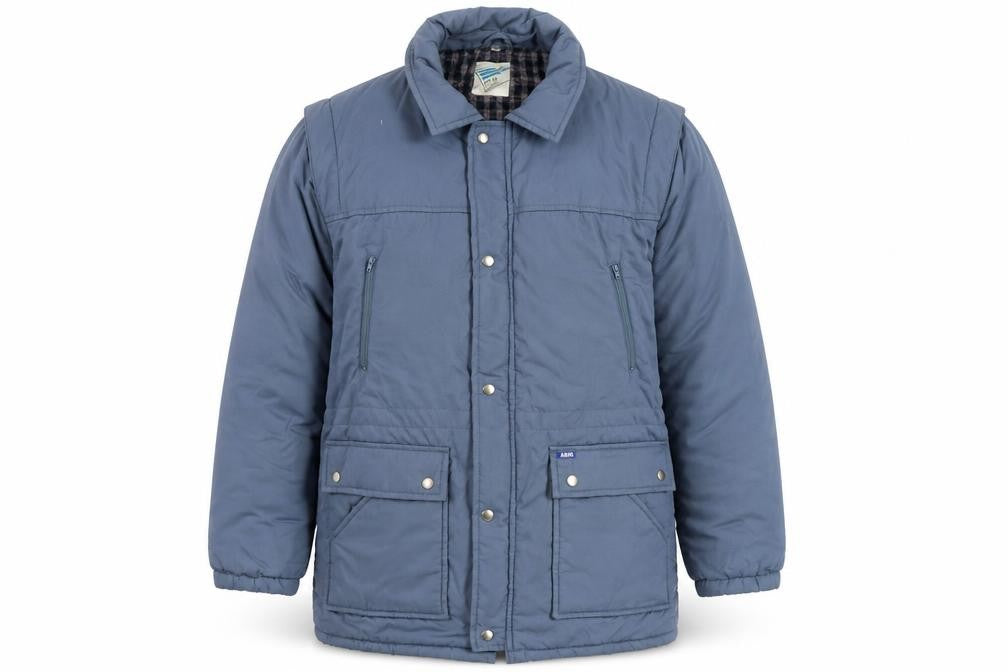 Arco Men's Blue Puffer Jacket L - Casual Winter Essential