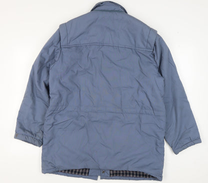 Arco Men's Blue Puffer Jacket L - Casual Winter Essential