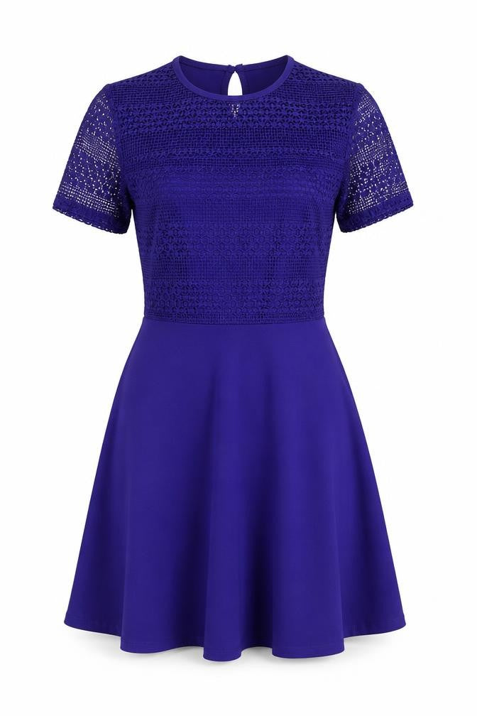 Dorothy Perkins Women's Blue Fit & Flare Dress Size 10