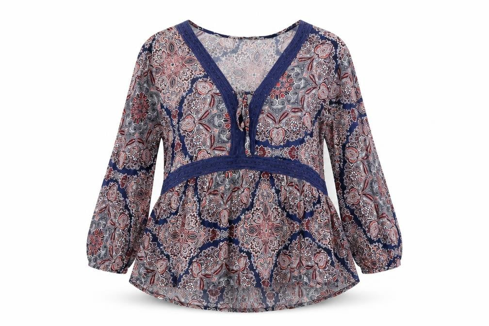 Principles Women's Multicoloured Paisley Tunic Blouse