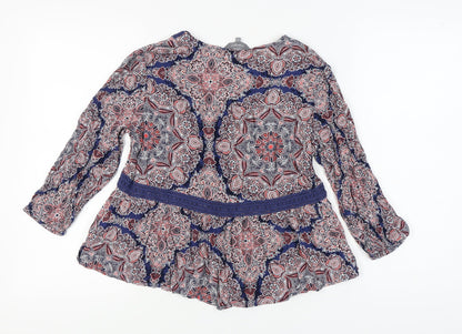 Back view of Principles Women's Multicoloured Paisley Tunic Blouse