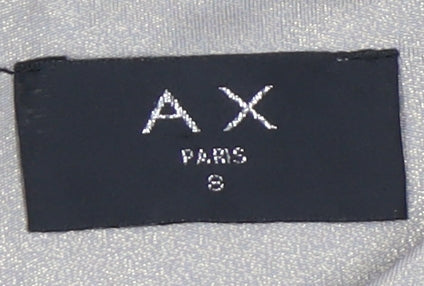 AX Paris Women's Silver Bodycon Dress Size 8