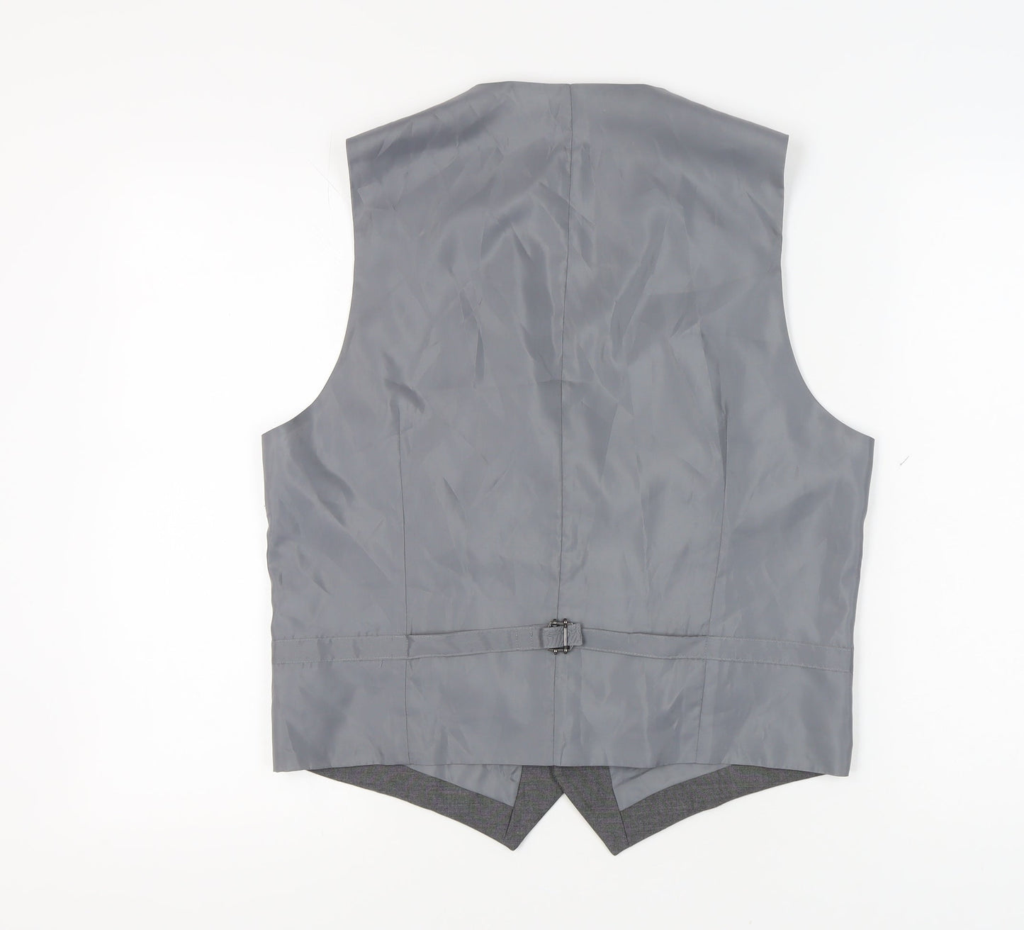 Marks & Spencer Men's Grey Waistcoat 38R Polyester Blend