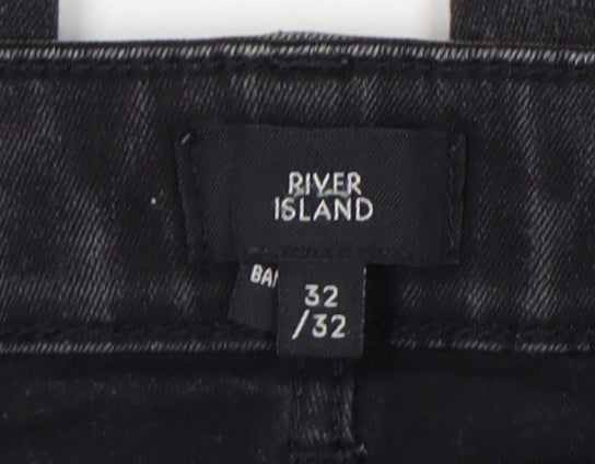 River Island Men's Black Skinny Jeans - Size 32 Slim Fit