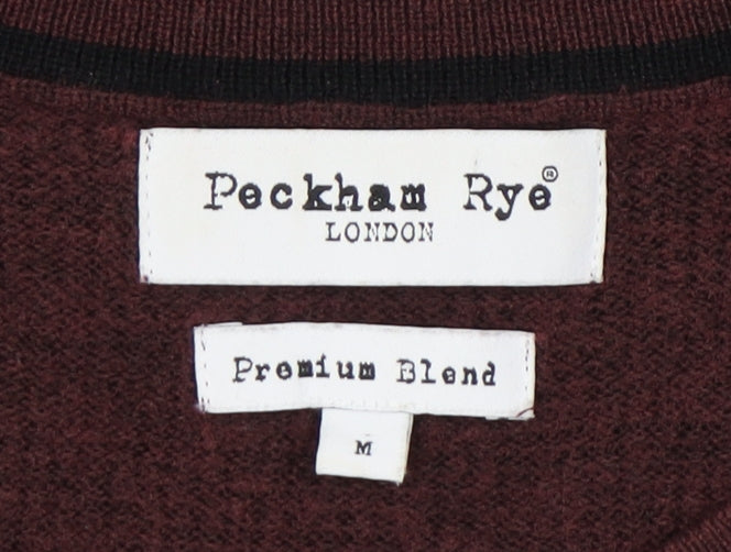Peckham Rye Men's Brown Knit Pullover Jumper M