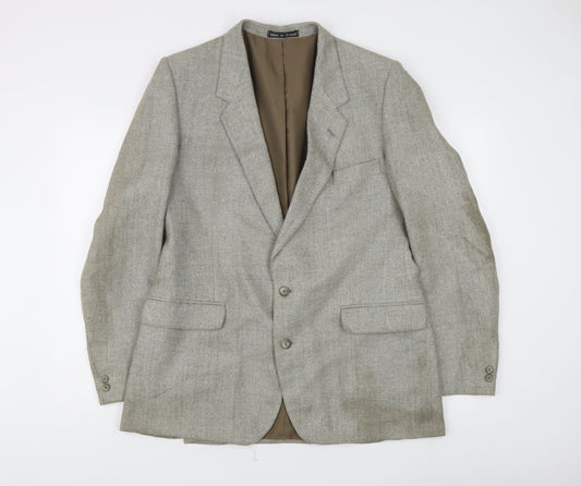 Brook Taverner Men's Grey Tweed Blazer 44 Regular