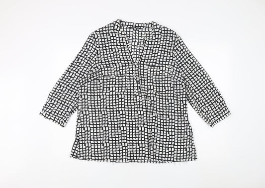 Debenhams Women's Black Tunic Blouse Size 16