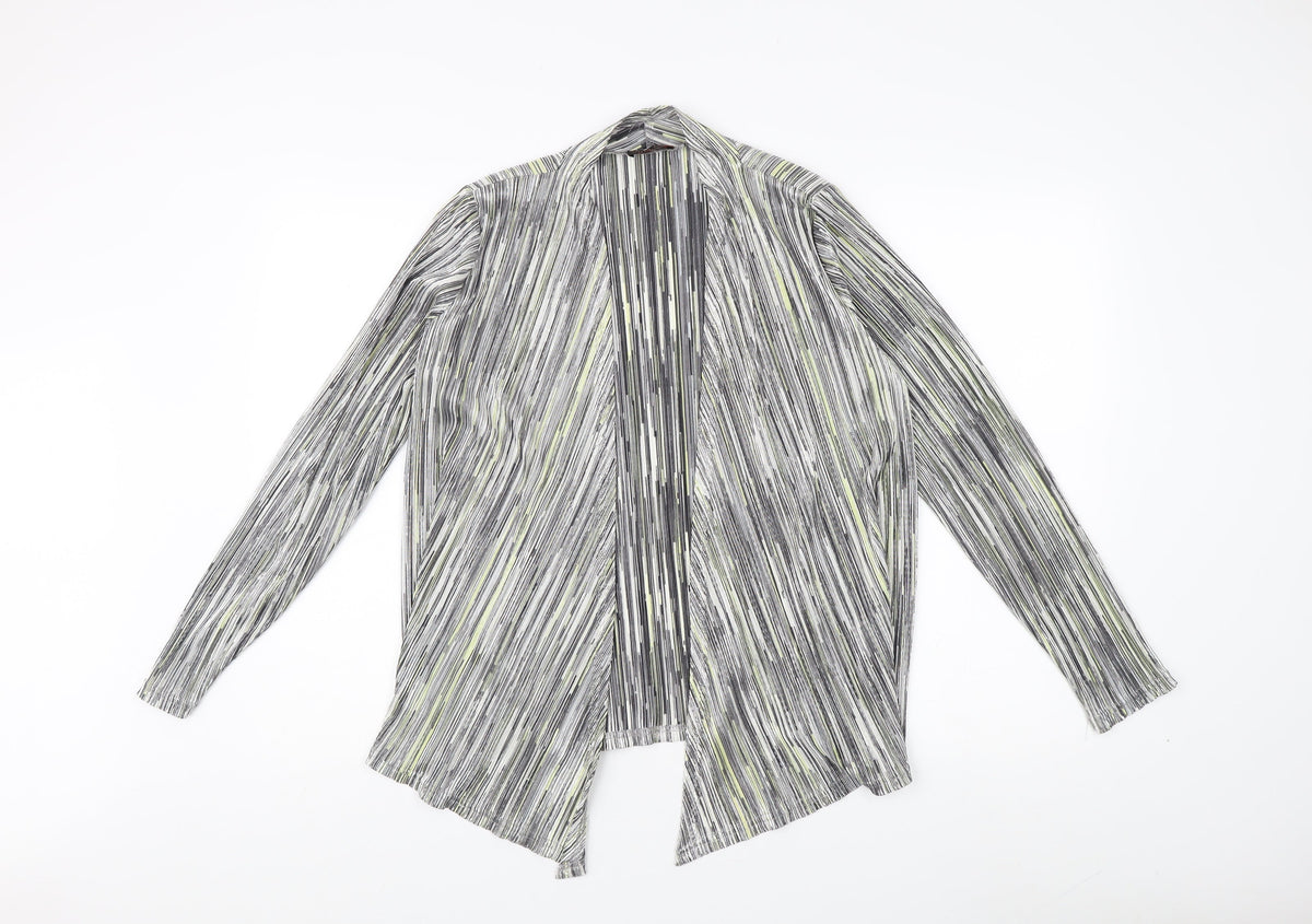 Anna Rose Women's Medium Black Striped Jacket