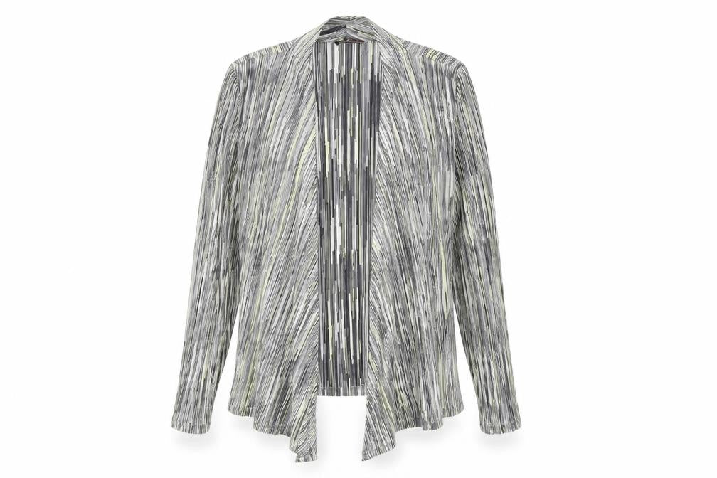 Anna Rose Women's Medium Black Striped Jacket