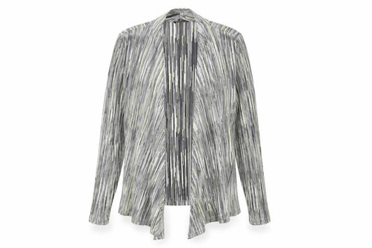 Anna Rose Women's Medium Black Striped Jacket
