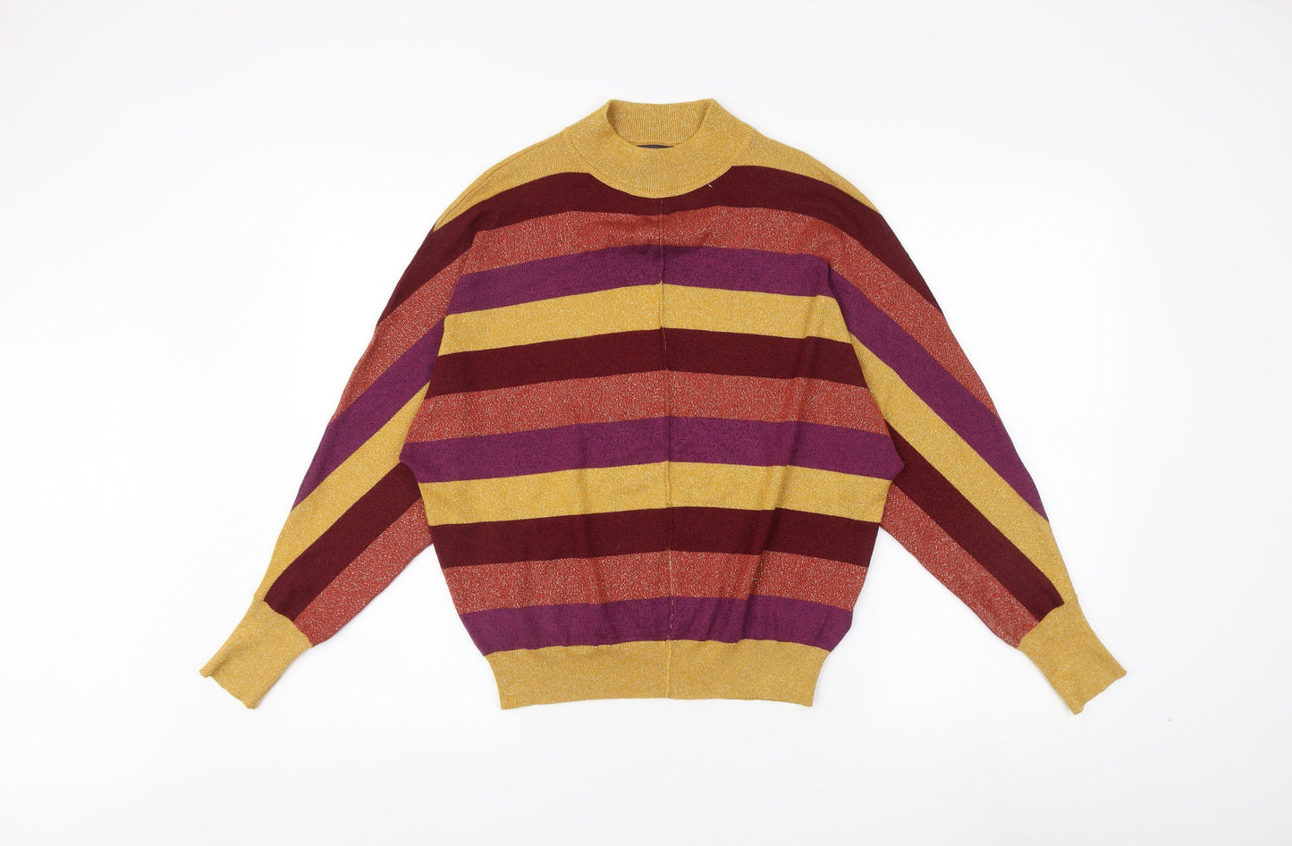 Marks and Spencer Women's Multicoloured Striped Pullover S