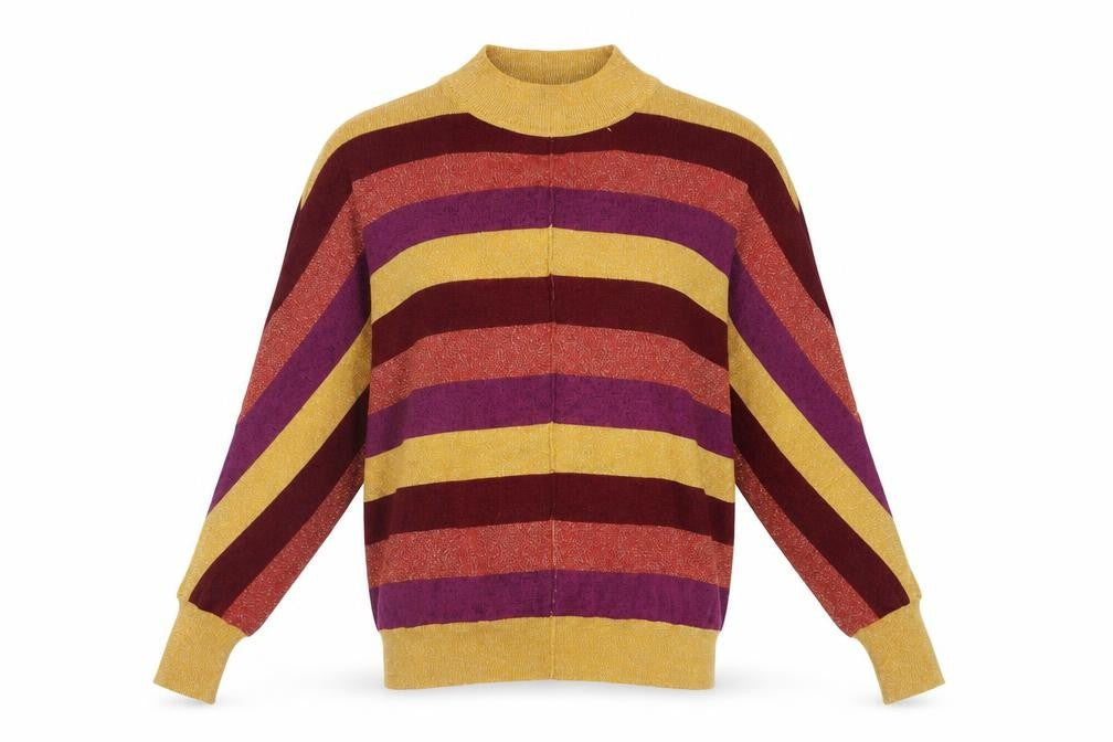 Marks & Spencer Women's Multicoloured Striped Pullover S