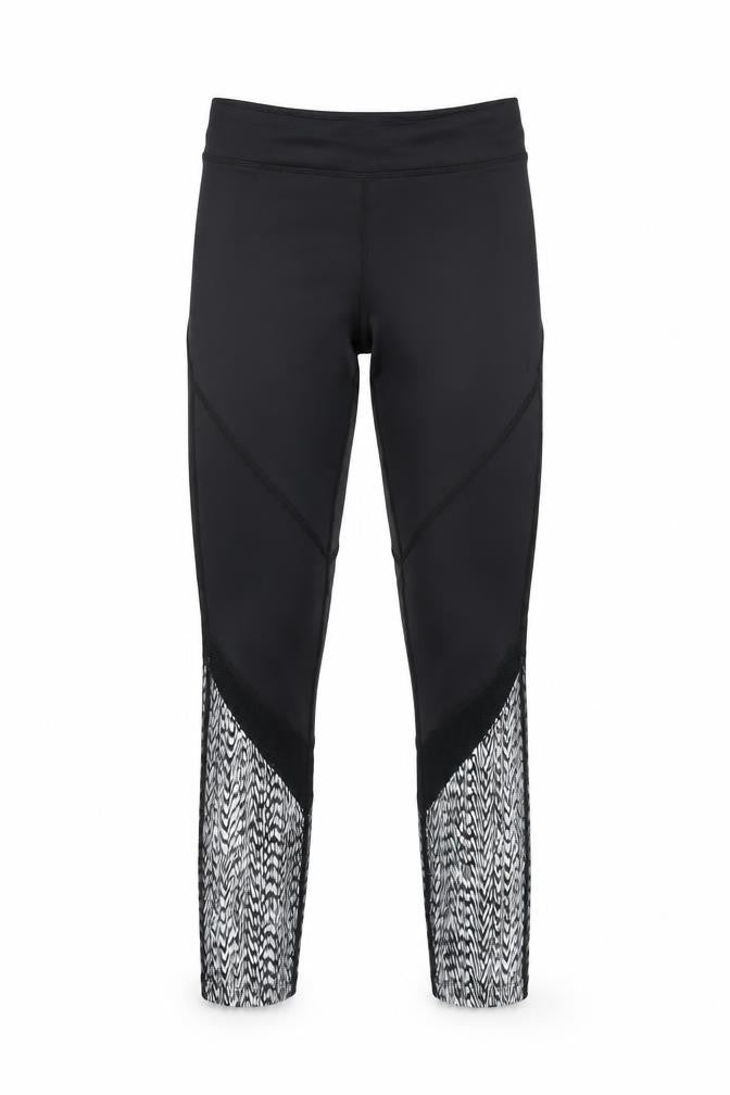 Dare 2b Women's Black Slim Fit Geometric Leggings Size 8