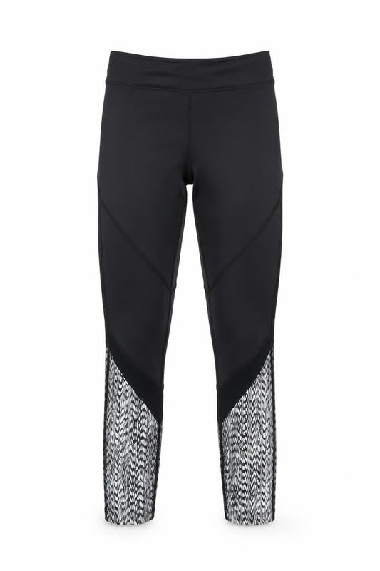 Dare 2b Women's Black Slim Fit Geometric Leggings Size 8