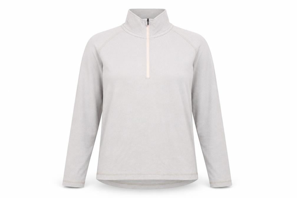 Trespass Women's Beige Zip Fleece High Neck Size 10