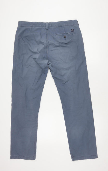 Marks & Spencer Men's Blue Straight Trousers Size 36