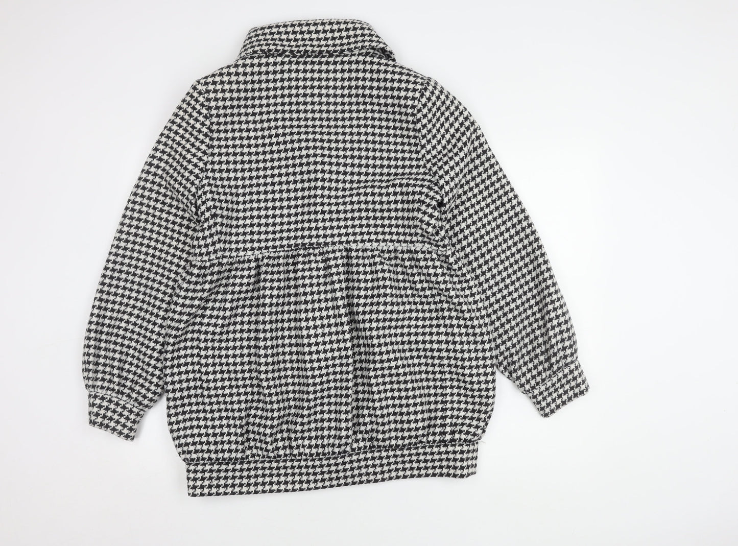 Dorothy Perkins Women's Black and White Houndstooth Coat, Size 12