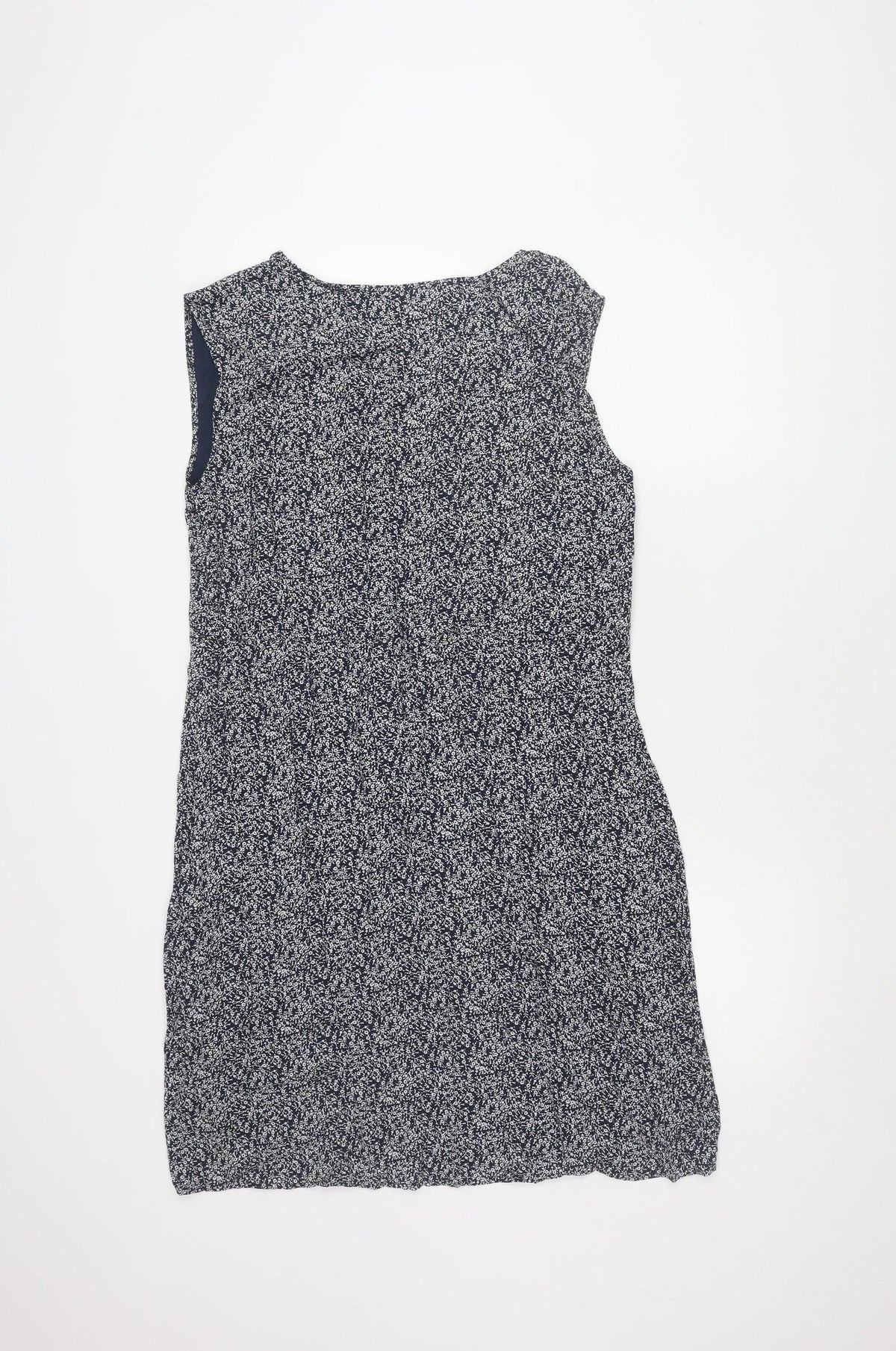 s.Oliver Women's Blue Floral V-Neck Dress Size 14