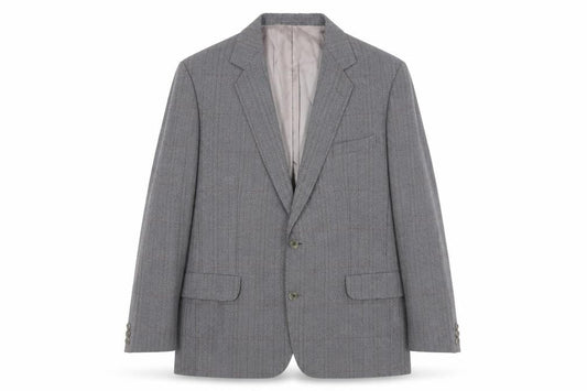 Magee Men's Grey Wool Blazer 46 Regular Fit Jacket