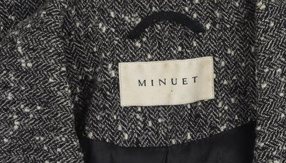 Minuet Women's Black Tweed Suit Jacket Size 12