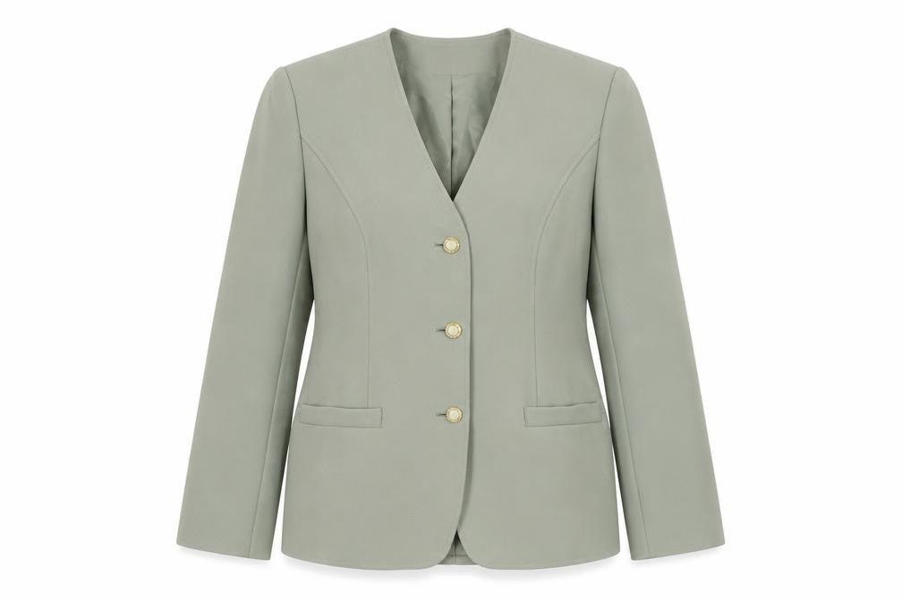 Eastex Women's Green Blazer, Size 12, Regular Fit