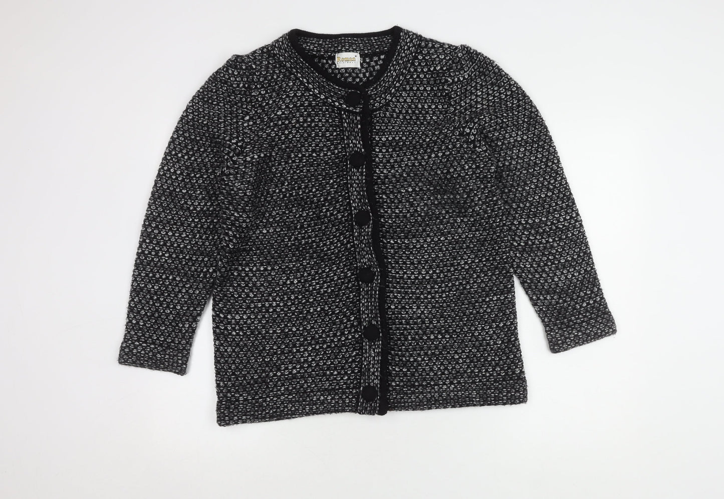 Roman Originals Women's Black Cardigan Knit Long Sleeve