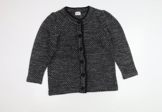Roman Originals Women's Black Cardigan Knit Long Sleeve