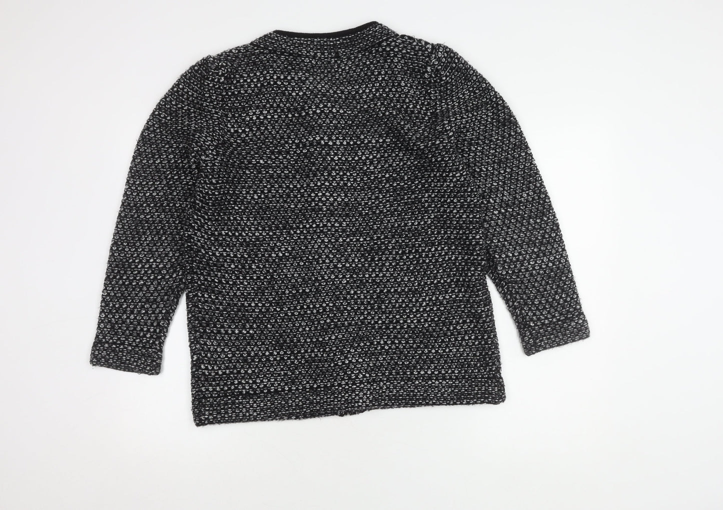 Roman Originals Women's Black Cardigan Knit Long Sleeve