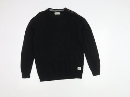 Jack & Jones Men's Black Pullover Jumper - Size S