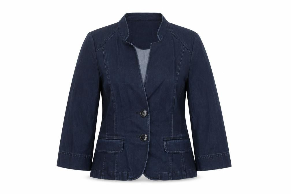 Viyella Women's Blue Lyocell Blazer, Size 12