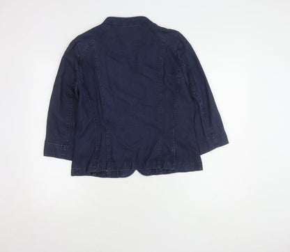 Viyella Women's Blue Lyocell Blazer, Size 12