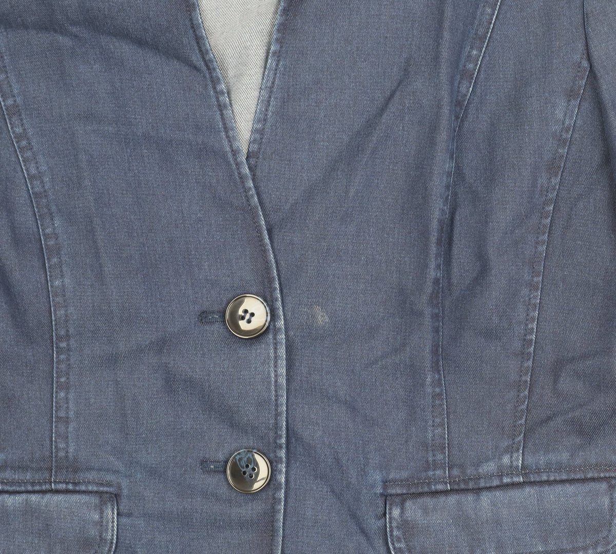 Viyella Women's Blue Lyocell Blazer, Size 12