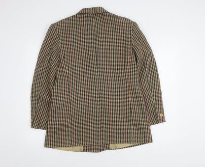 Back view of C&A Women's Multicoloured Houndstooth Blazer, size 10