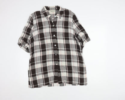 Eastex Women's Multicoloured Check Button-Up Shirt