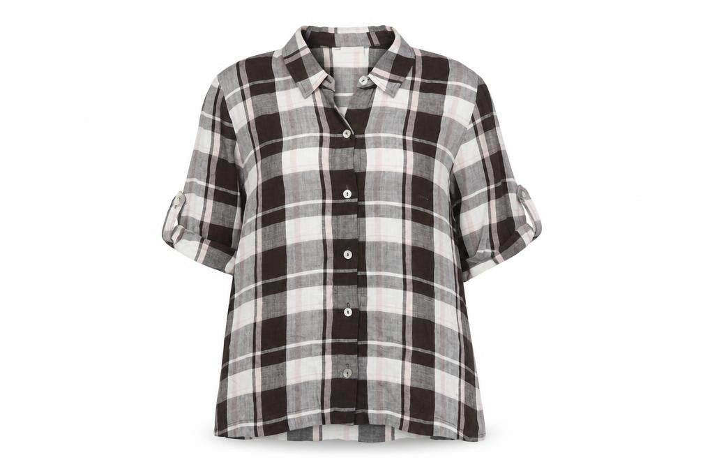 Eastex Women's Multicoloured Check Button-Up Shirt