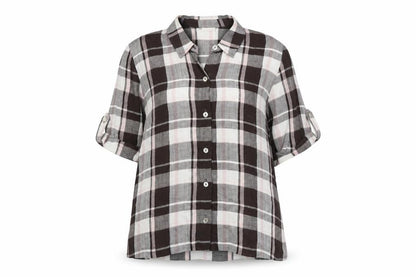 Eastex Women's Multicoloured Check Button-Up Shirt