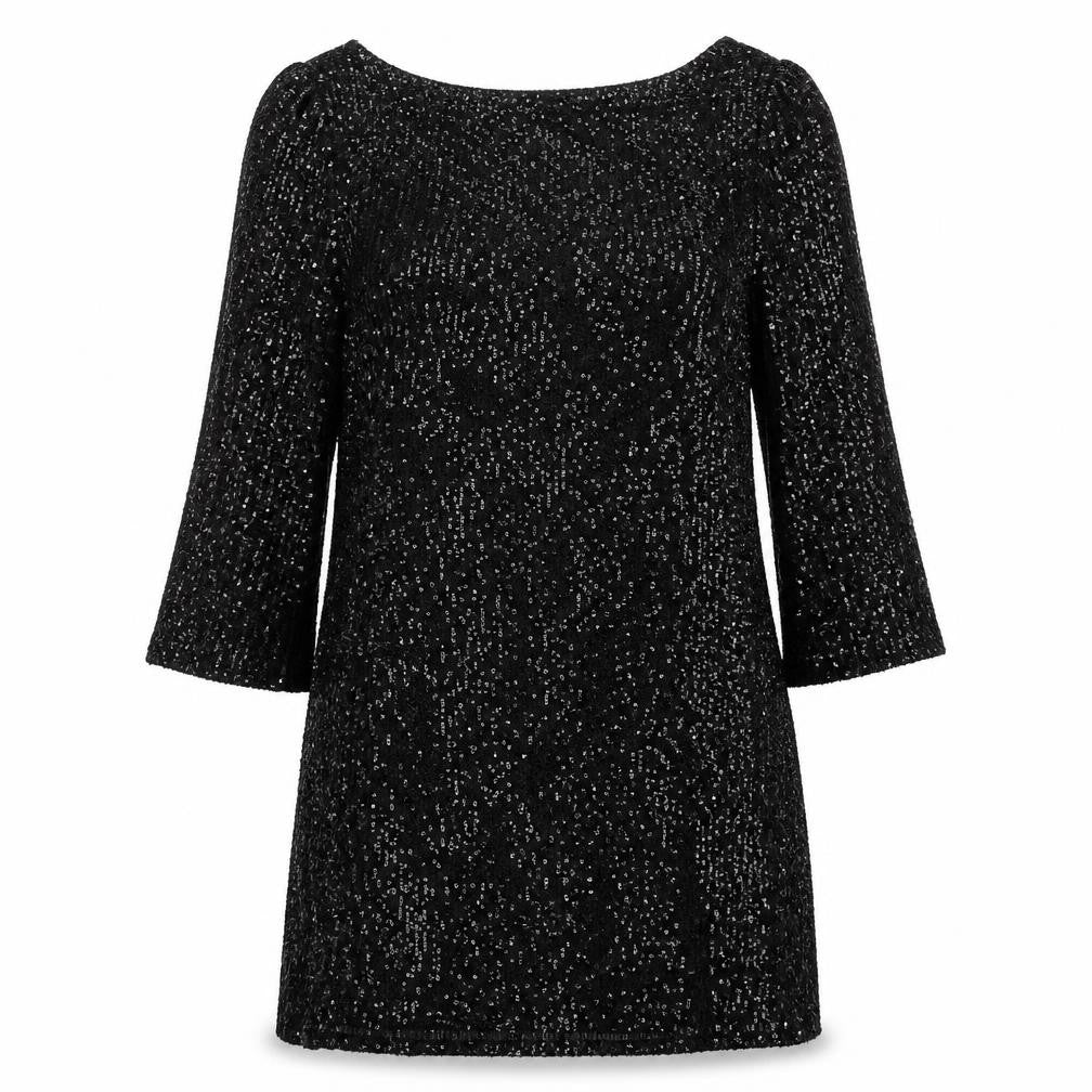 River Island Black Sequined Women's Dress Size 18