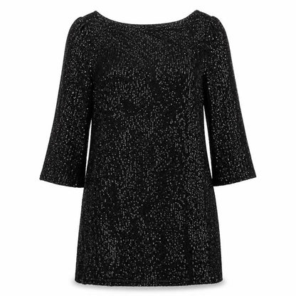 River Island Black Sequined Women's Dress Size 18