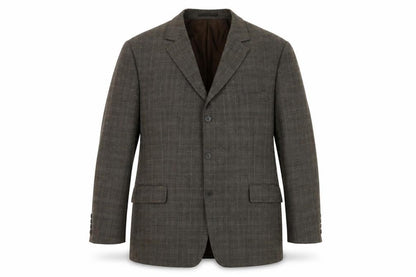 Zignone Men's Brown Check Blazer Jacket Size 44R