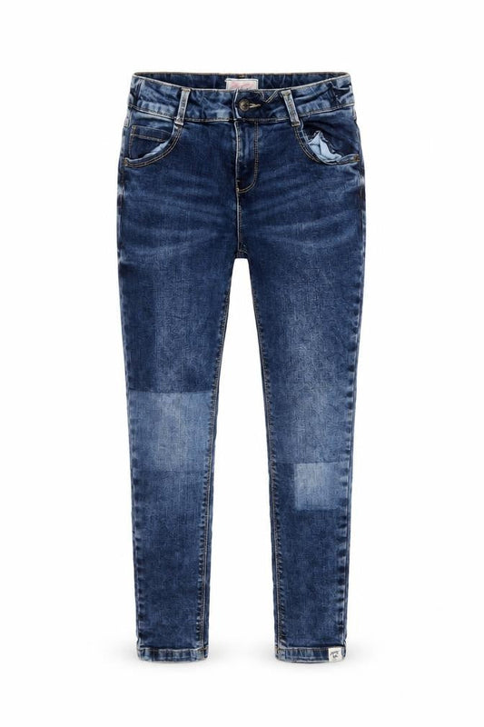 Mandarcy Girls Blue Skinny Jeans 11 Years Cotton Blend