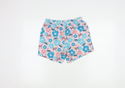 Preloved Primark Girls Stitch Sleep Shorts Multicoloured 12 Years - Back
