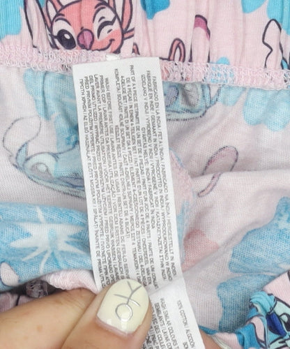 Preloved Primark Girls Stitch Sleep Shorts Multicoloured 12 Years - Detail