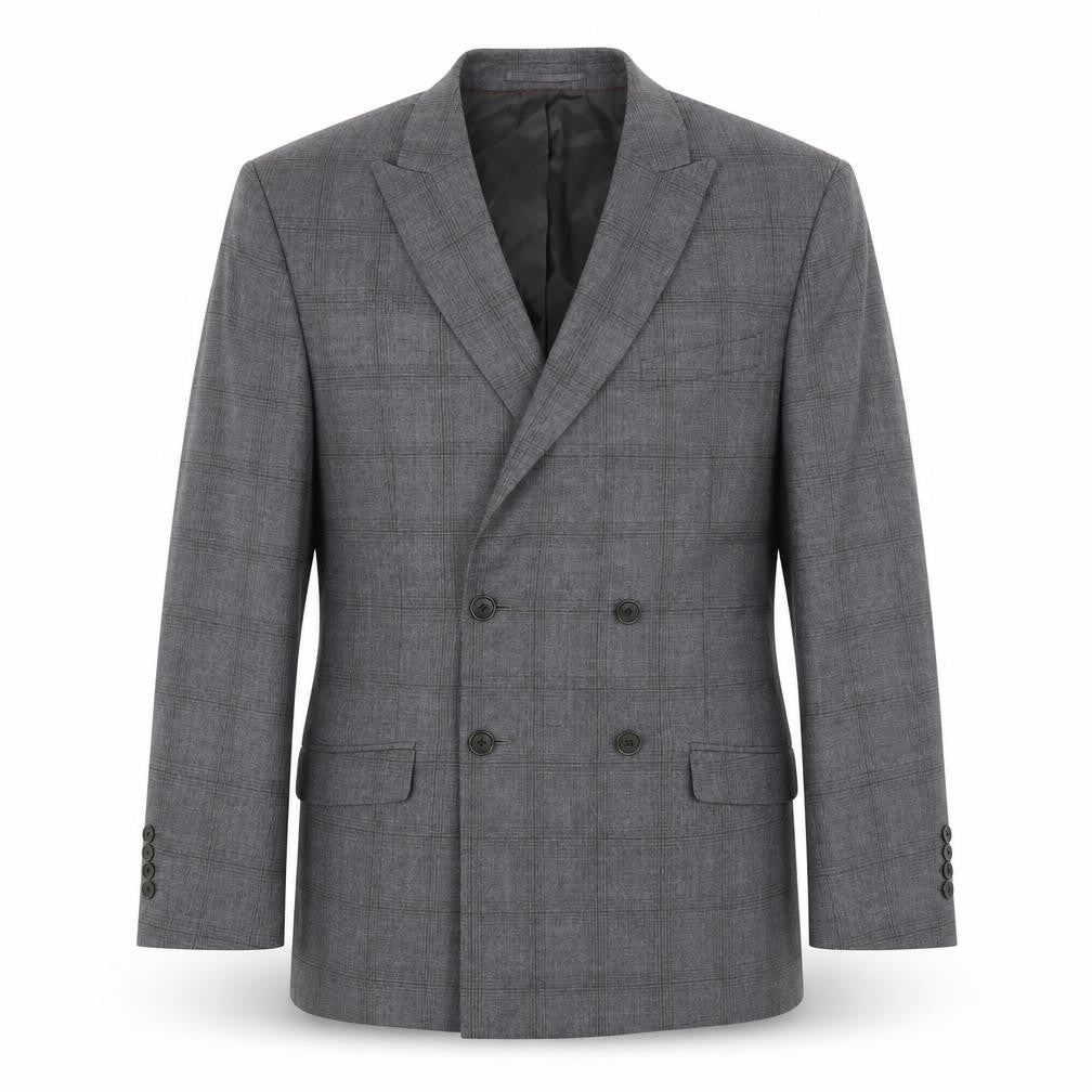 Hawes & Curtis Men's Grey Check Blazer, Size 42, Extra-Slim Fit