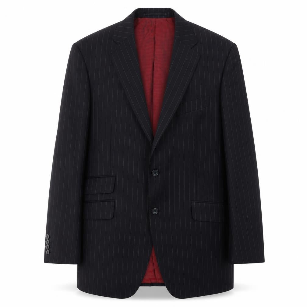 Marks & Spencer Men's Blue Striped Blazer 38R